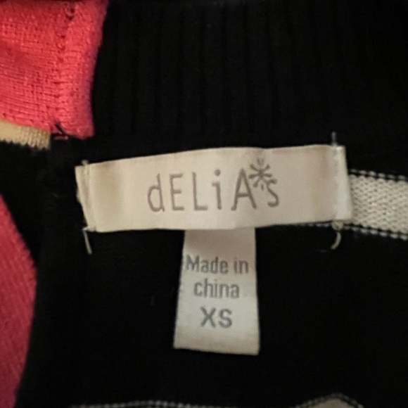 Delia’s Sweater - Striped with Pink Tie - Picture 6 of 7